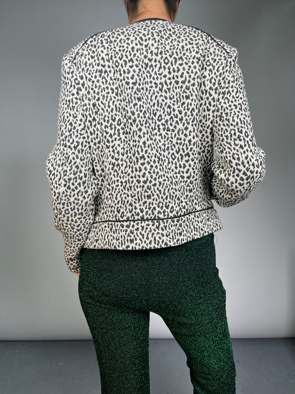 Chaqueta Moto Patyn Leopard Print 