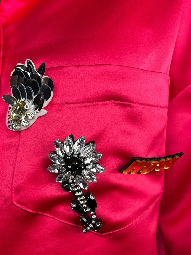 Blusa Broches Rosada