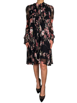 Vestido Flores Seda