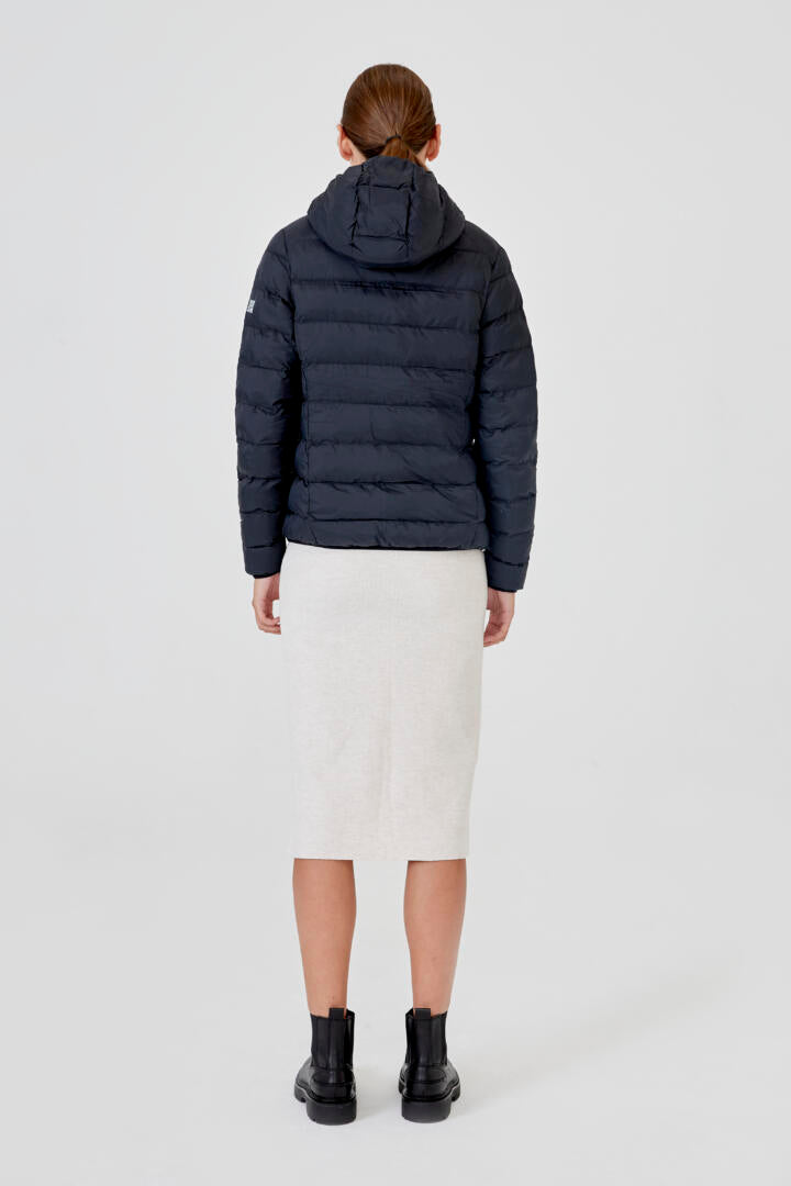 Parka Negra Con Capucha Mujer - Sin Batería