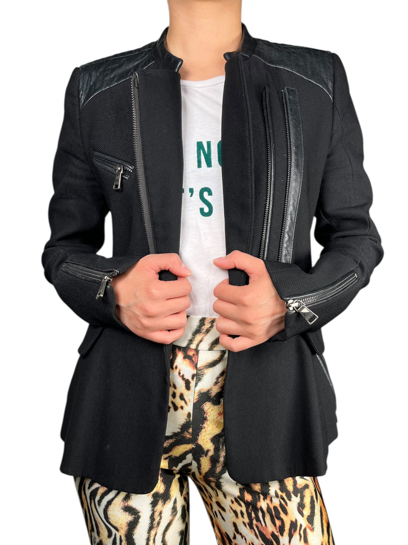 Chaqueta Detalles Cuero