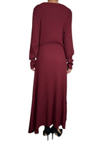 Vestido Maxi Burdeo