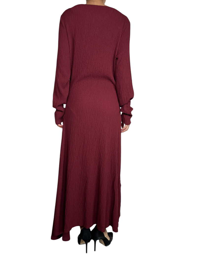 Vestido Maxi Burdeo