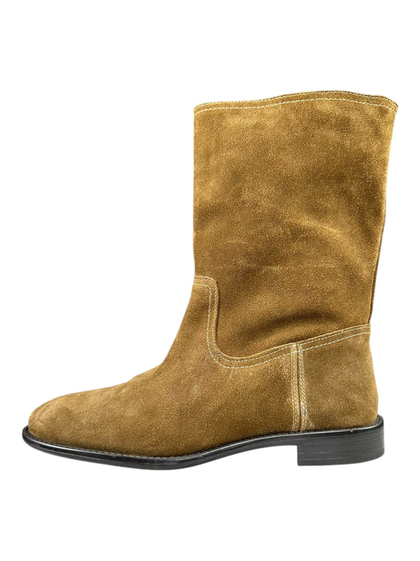 Botines Cuero Gamuza