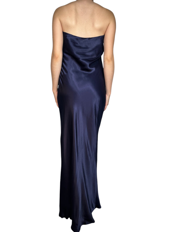 Vestido Strapless Satinado