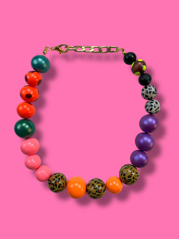Collar Esferas Multicolor