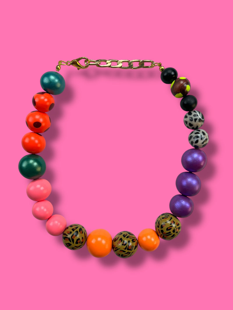 Collar Esferas Multicolor