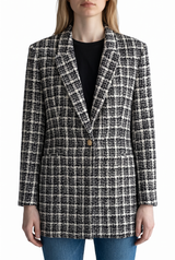 Abrigo Tweed Plus Size