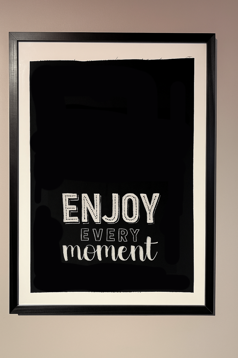 Cuadro Bordado Enjoy Every Moment
