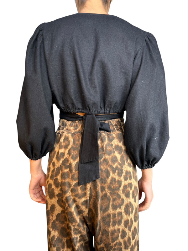 Crop Top Manga Globo