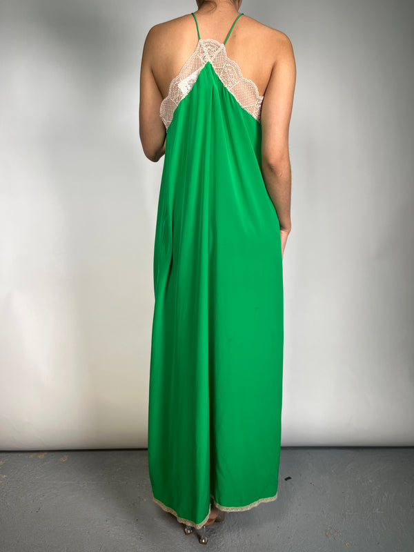 Vestido Seda Verde