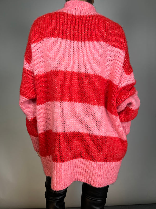 Sweater Rosado / Rojo