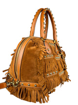 Bolso Cuero Flecos