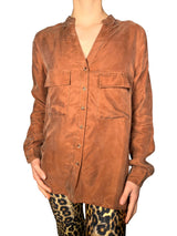 Blusa Satinada Cobre