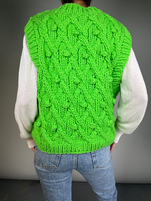 Sweater Tejido Sin Mangas