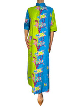 Vestido Kaftan Flores