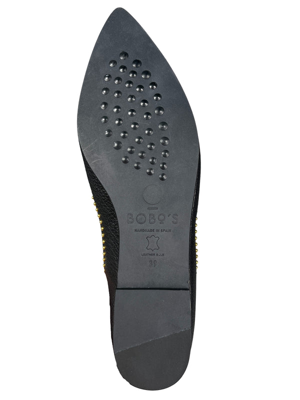 Flats Cuero Negro