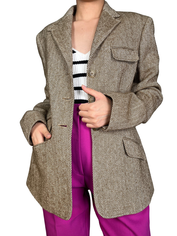 Blazer Lana Y Seda