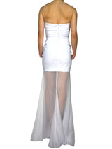 Vestido Strapless Tul