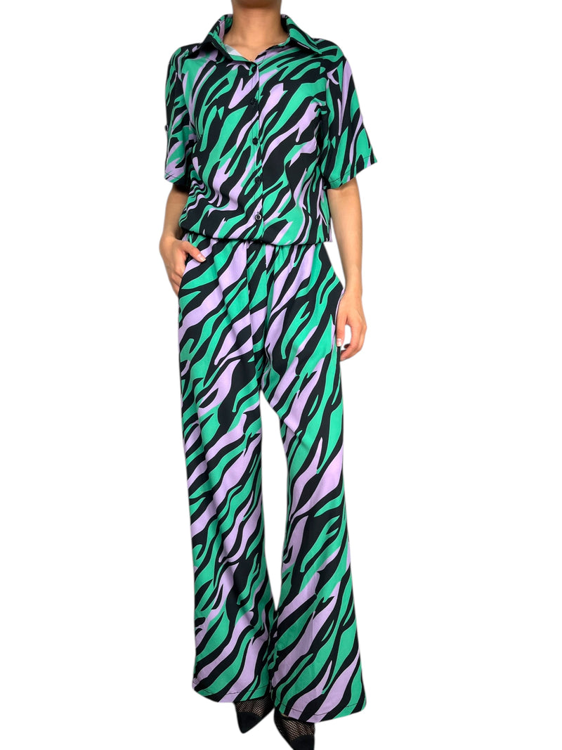 Enterito Animal Print Verde