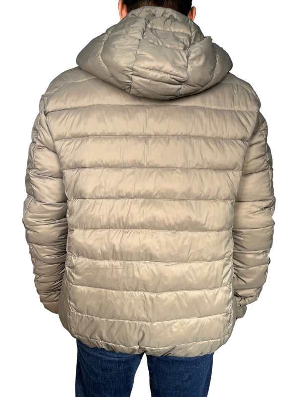 Parka Café con Capucha Hombre - Sin Batería