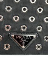 Bandolera Tessuto Grommet Wallet on Chain