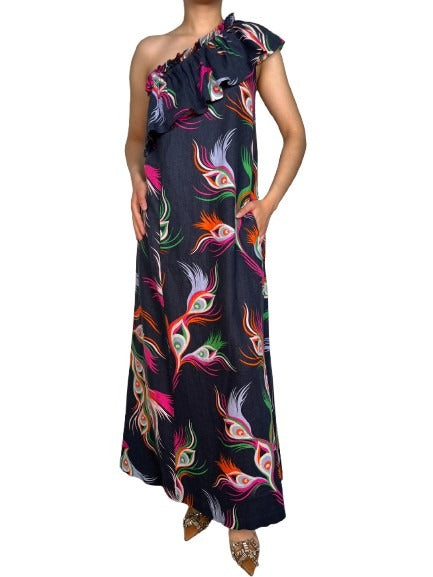 Vestido Asimétrico Lino