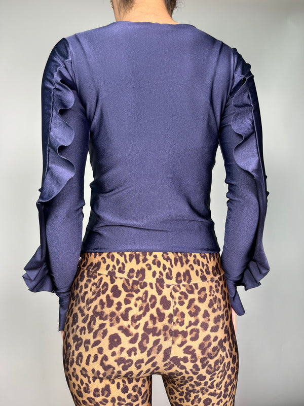 Polera Elasticada Satinada