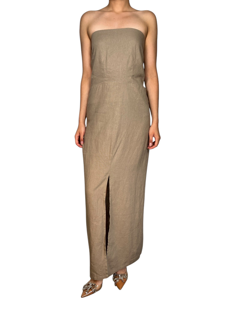 Vestido Capadoccia Tostado Lino