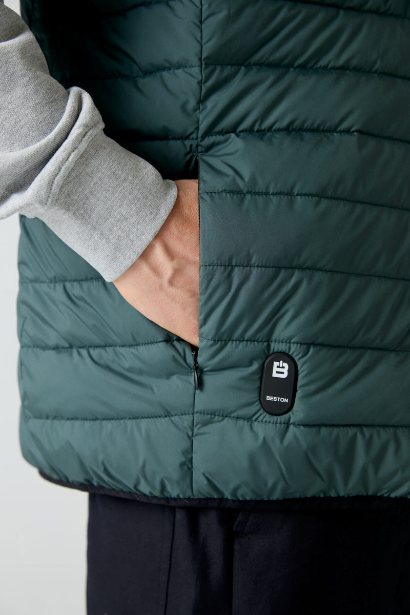 Parca sin mangas HEAT/03 | Forest Green