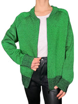 Cardigan Lurex Con Cierre
