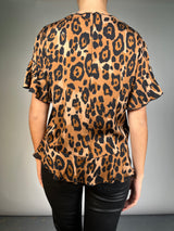 Blusa Seda Animal Print