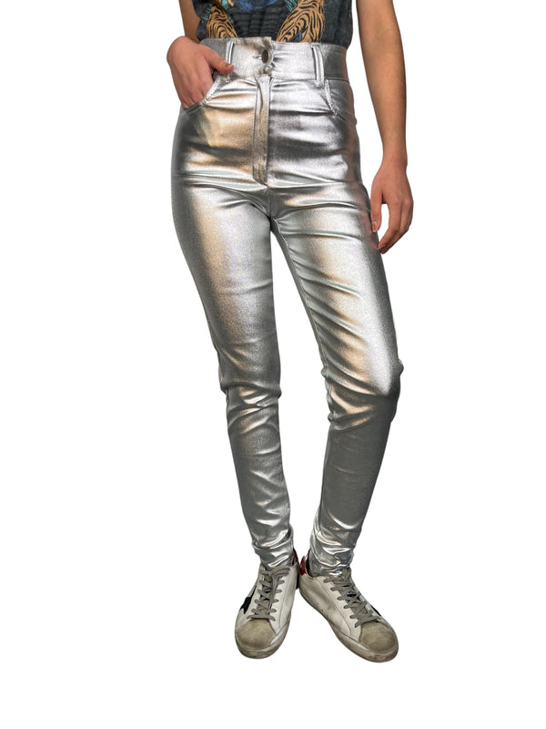 Pantalón Coating Engomado Silver
