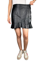 Falda Vuelo Cuero 