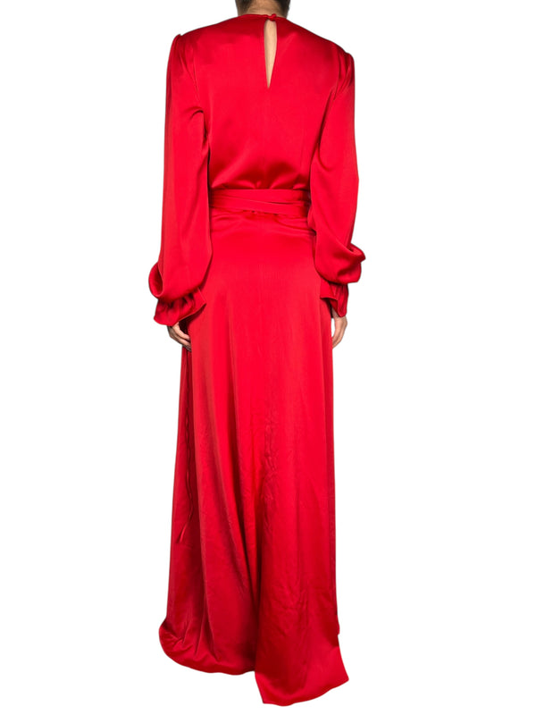 Vestido Wrap Satinado