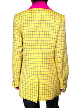 Blazer Amarillo Cuadros