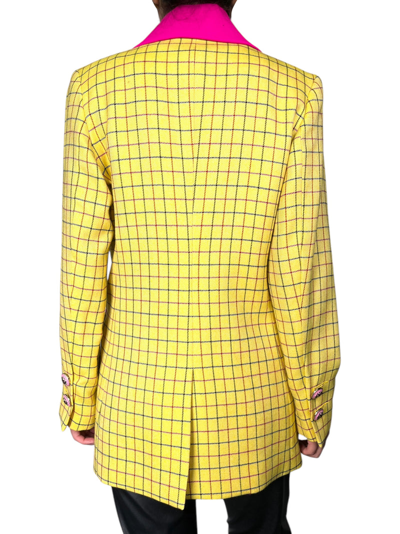 Blazer Amarillo Cuadros