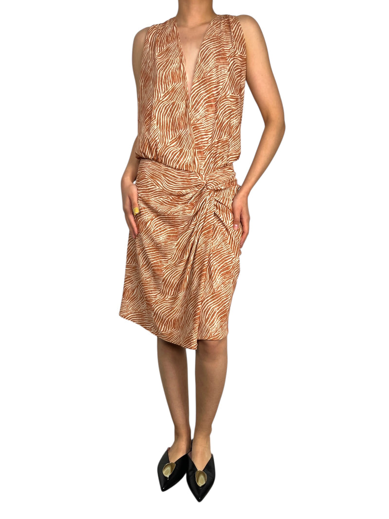 Vestido Animal Print Traslúcido