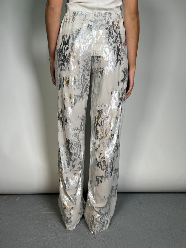 Pantalón Estampado Metalizado