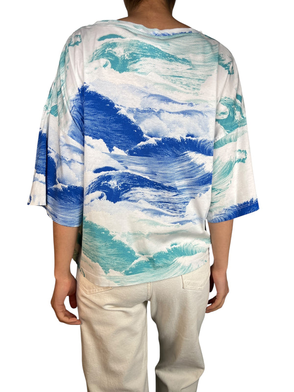 Polera Turquesa y Azul