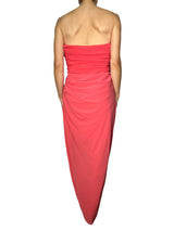 Vestido Strapless Fruncido