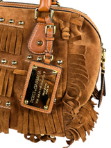 Bolso Cuero Flecos