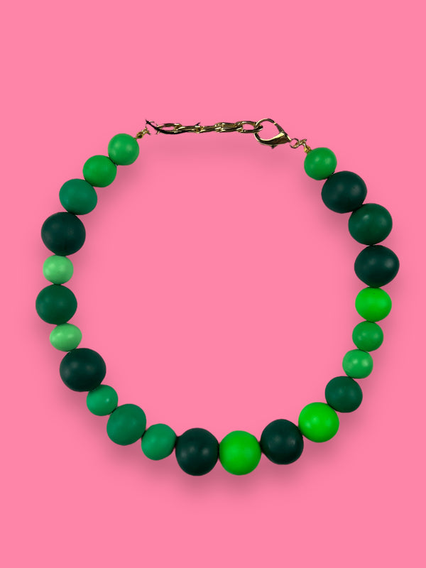 Collar Esferas Verde