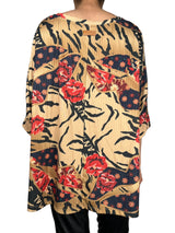 Polera Animal Print Flores