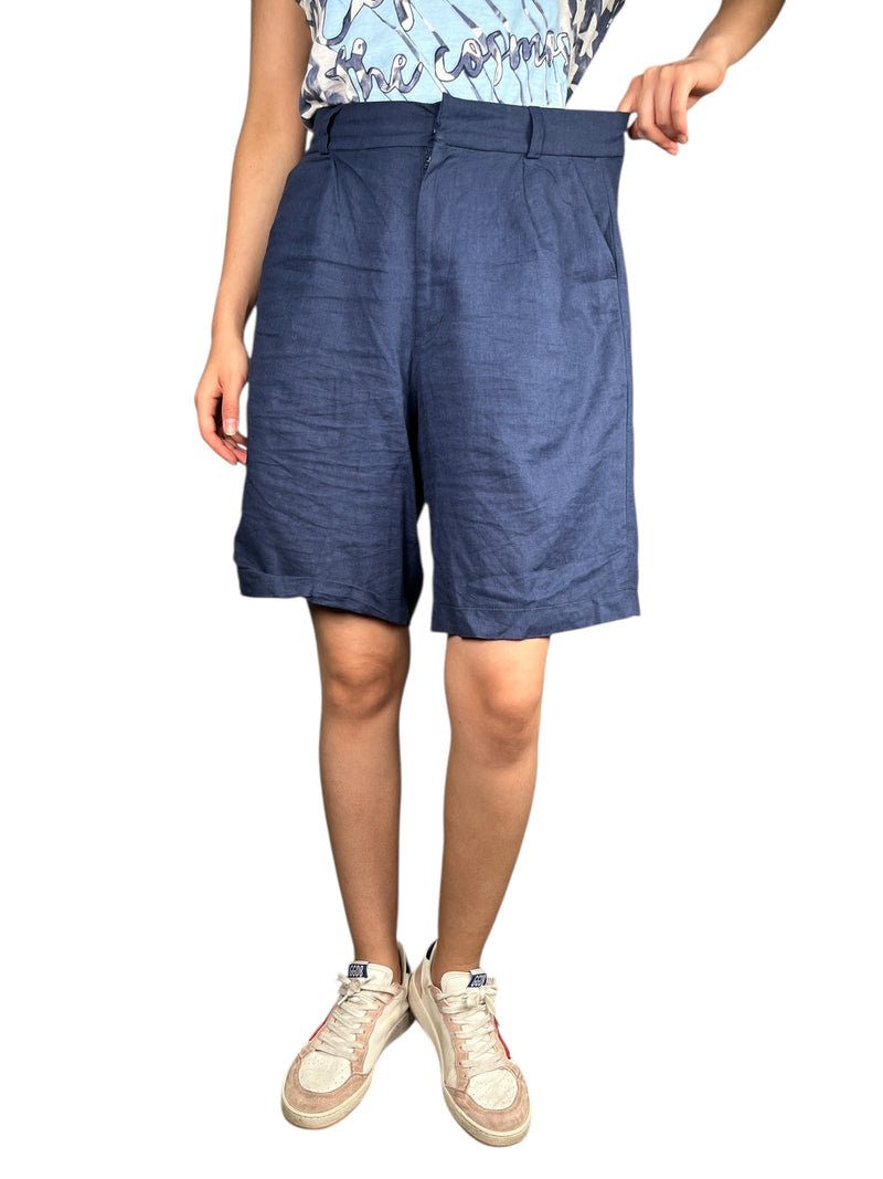 Short Bermuda Lino Azul