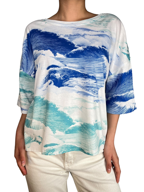 Polera Turquesa y Azul