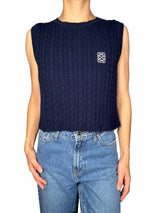 Sweater Crop Sin Mangas
