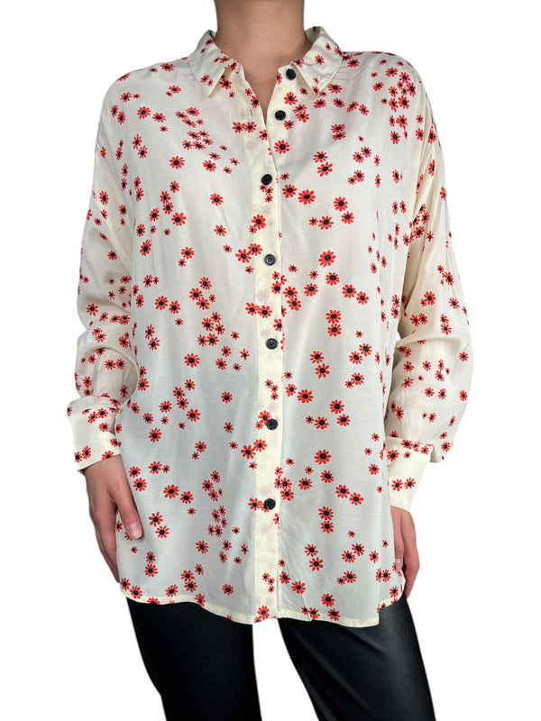 Blusa Flores Viscosa