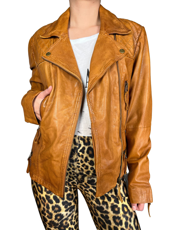 Chaqueta Biker Cuero PLUS SIZE