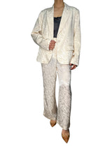 Pantalón Wide Leg Jacquard